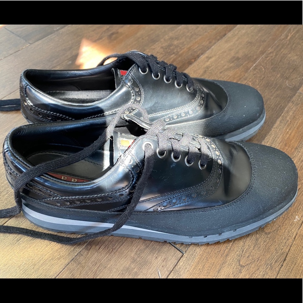 Men’s Prada Oxford Rubber Lace Up Shoe